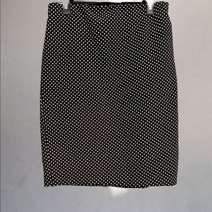 Polk a Dot Pencil Skirt - above knee